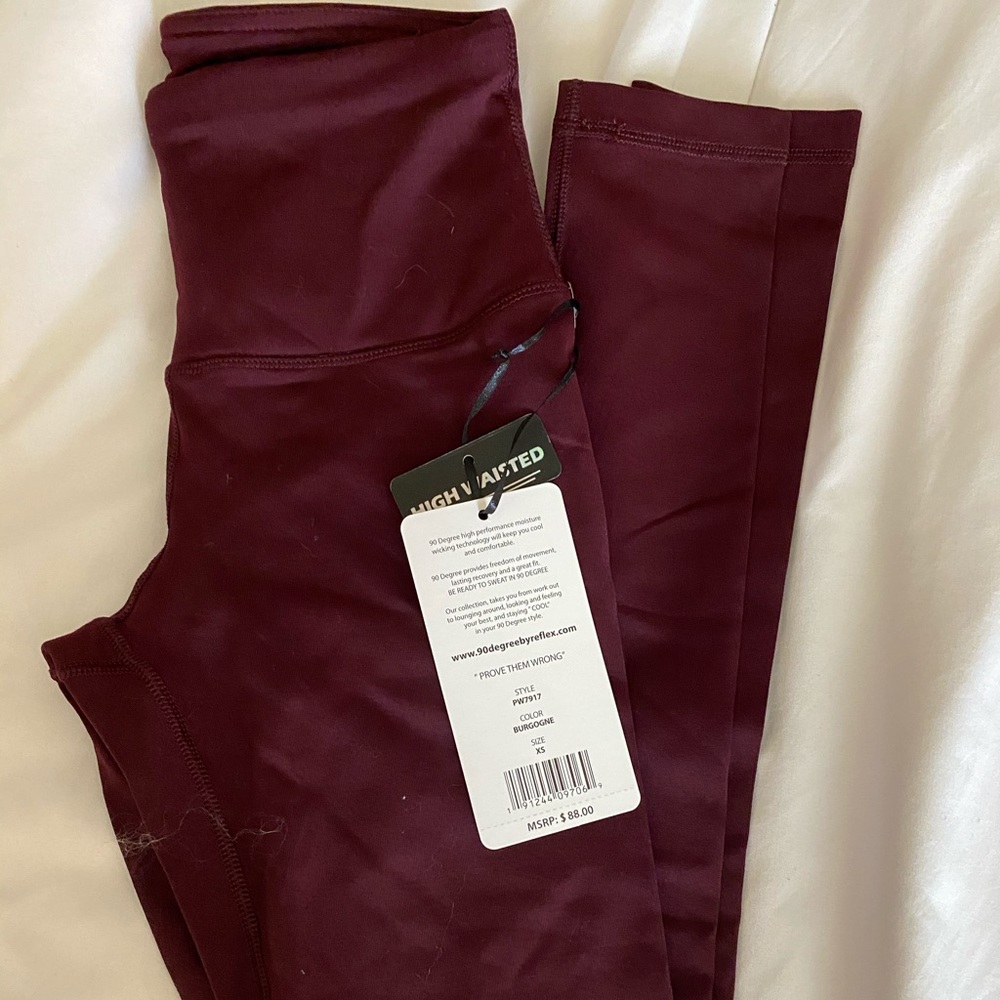 Never worn 90 degrees yoga pants size XS